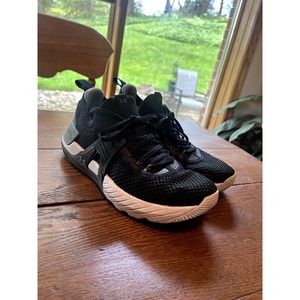 Mens Under Armor Project Rock 4, Size 8.5, Black/White